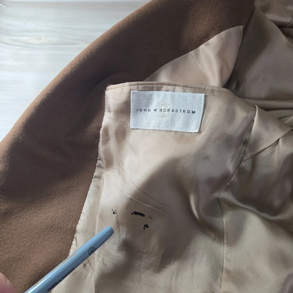 Vintage John W Nordstrom Loro Piana 100% Cashmere Sport Coat Men 42L Brown USA